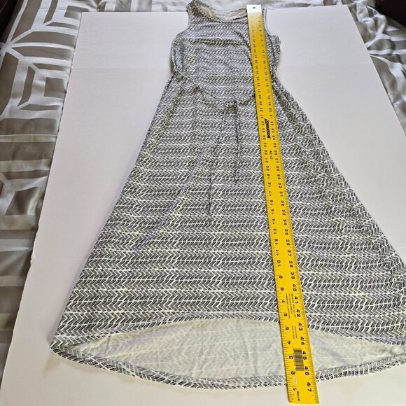 Circo Girls Black and White Sleeveless Arrow Print Maxi Dress Size XL 14/16 - Picture 4 of 11